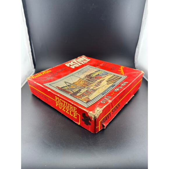 Vintage Built-Rite Puzzle - Ship Building - Picture 4 of 6